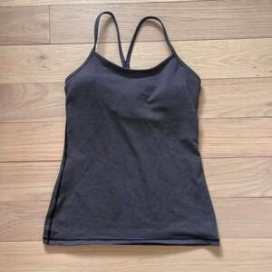Y2k Lululemon Striped Racerback Tanktop Womens Sz 8 Activewear Yoga